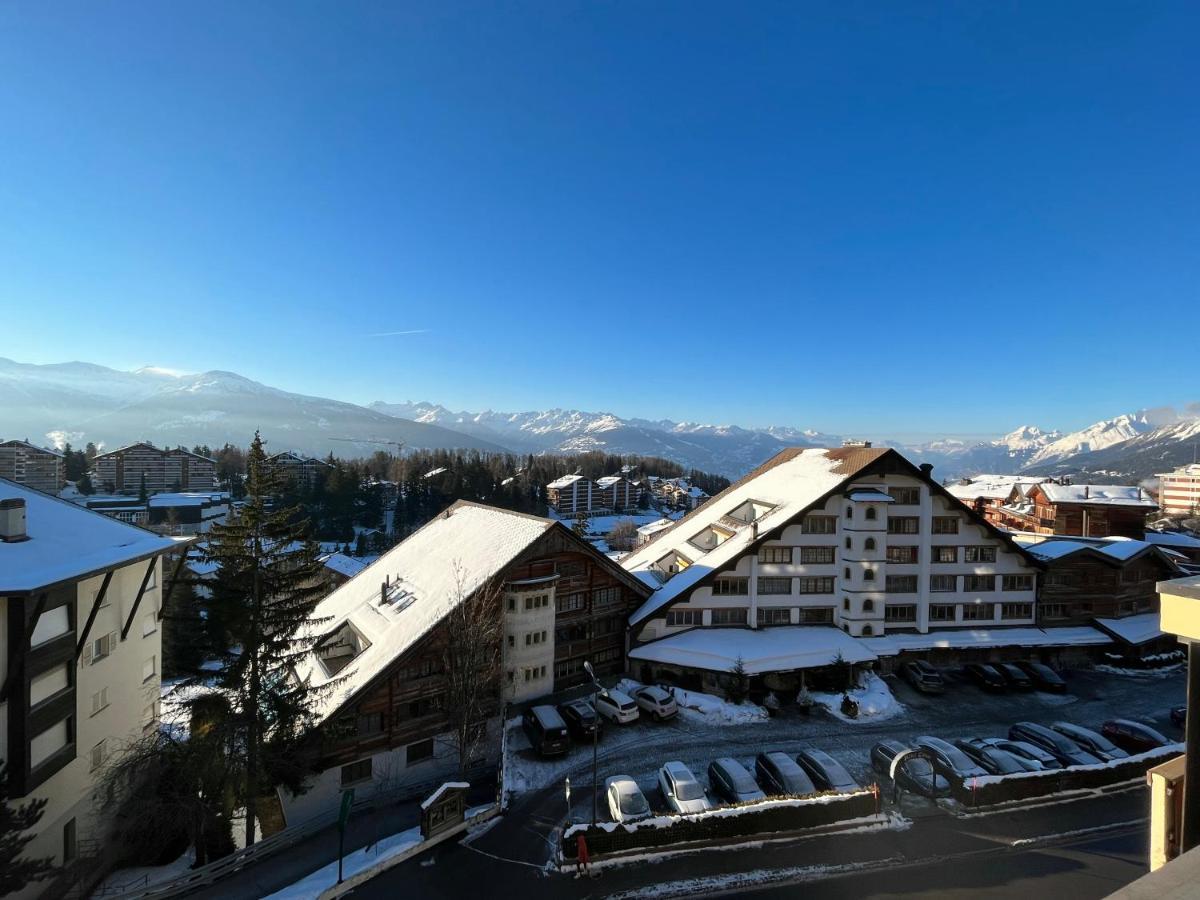 L'Eperon Center Crans Wonderful View Lägenhet Exteriör bild