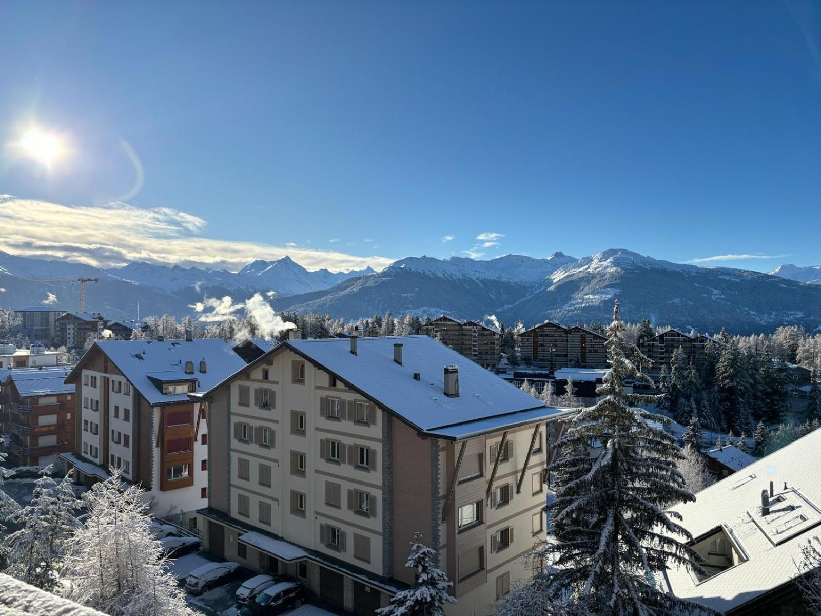 L'Eperon Center Crans Wonderful View Lägenhet Exteriör bild