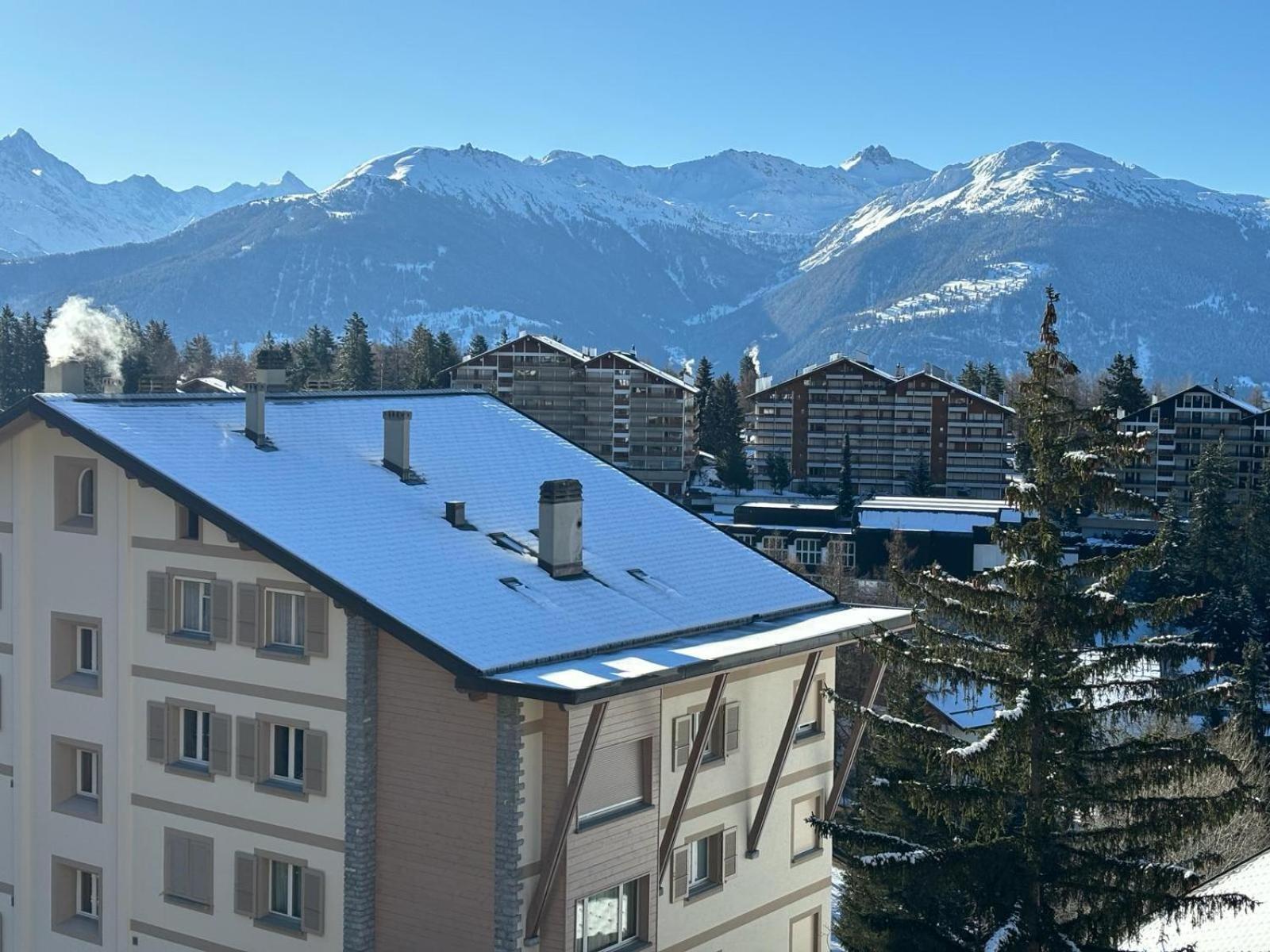 L'Eperon Center Crans Wonderful View Lägenhet Exteriör bild