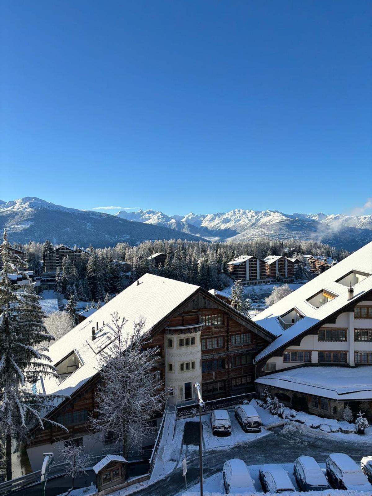 L'Eperon Center Crans Wonderful View Lägenhet Exteriör bild