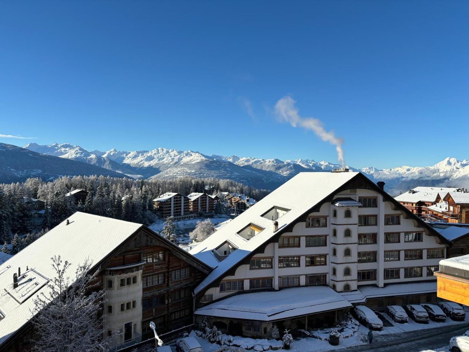 L'Eperon Center Crans Wonderful View Lägenhet Exteriör bild