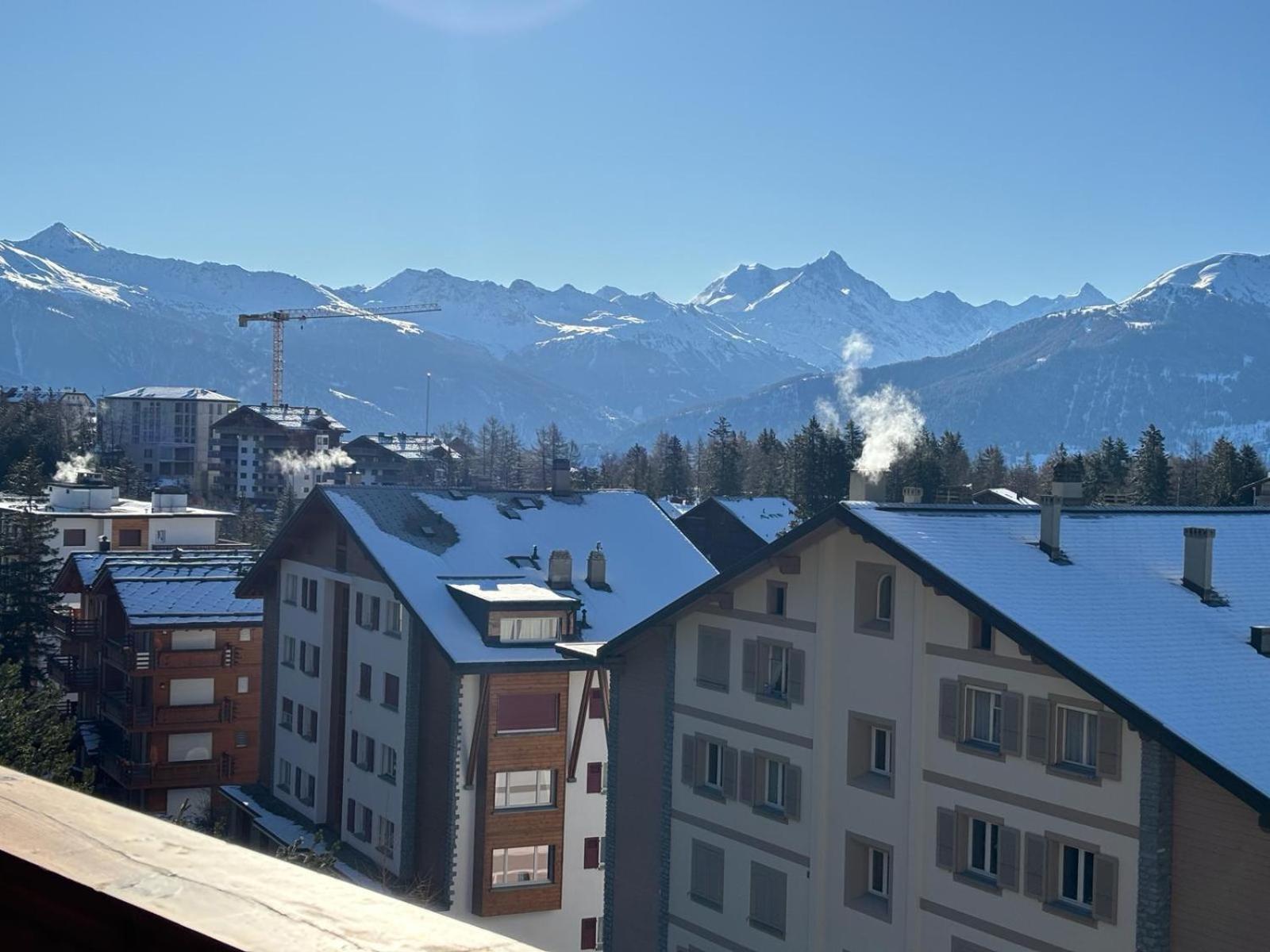 L'Eperon Center Crans Wonderful View Lägenhet Exteriör bild