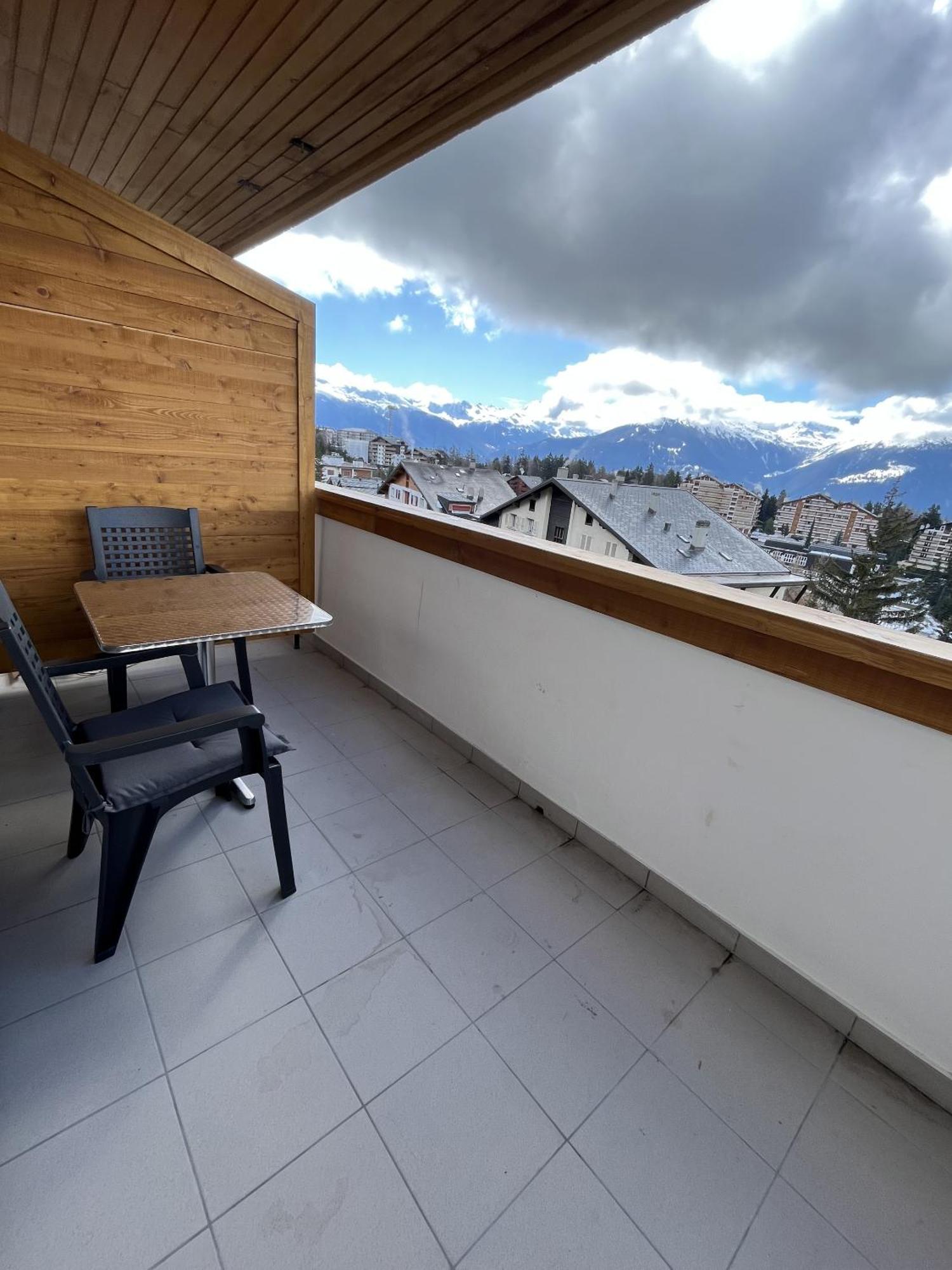 L'Eperon Center Crans Wonderful View Lägenhet Exteriör bild
