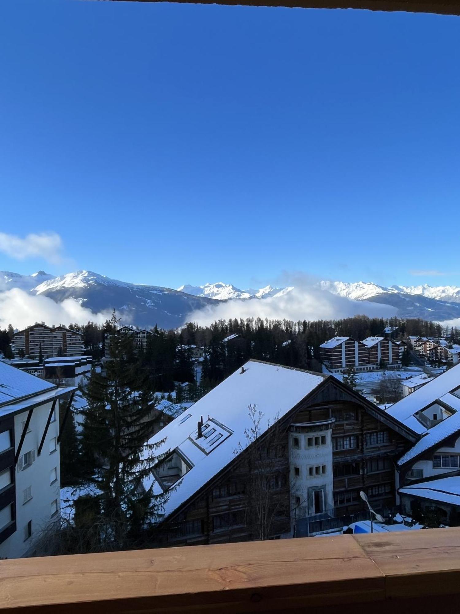 L'Eperon Center Crans Wonderful View Lägenhet Exteriör bild