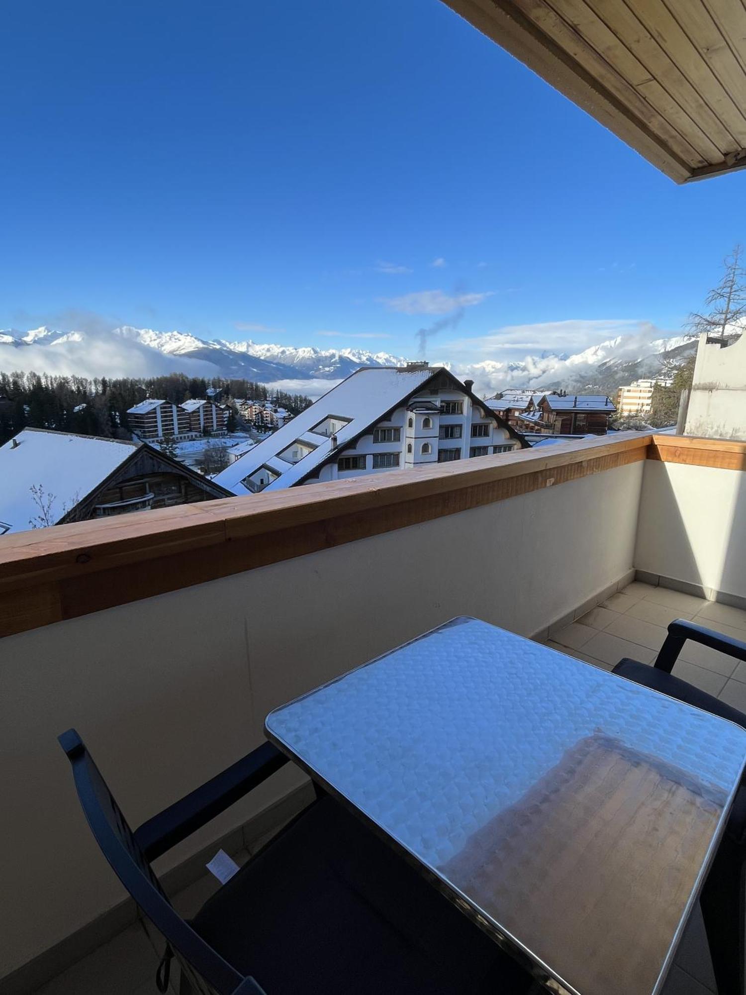 L'Eperon Center Crans Wonderful View Lägenhet Exteriör bild